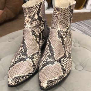 Steve Madden snakeskin booties size 7